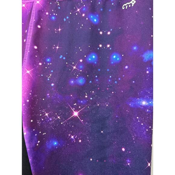 More Than Magic Girls Purple Galaxy Design Leggings, Size M (7/8) - Picture 3 of 5
